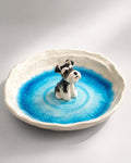 Custom Pet Ring Dish, Hand-Sculpted Ceramic Figurine Jewelry Tray