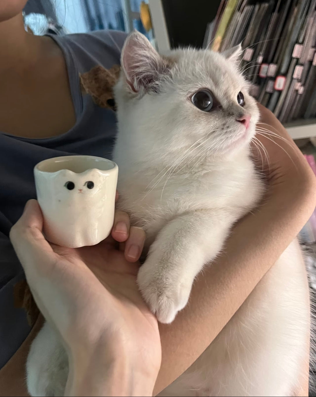 Custom Pet Portrait Mug – Handmade Ceramic Coffee&tea Cup, Dog & Cat Unique Birthday Gift