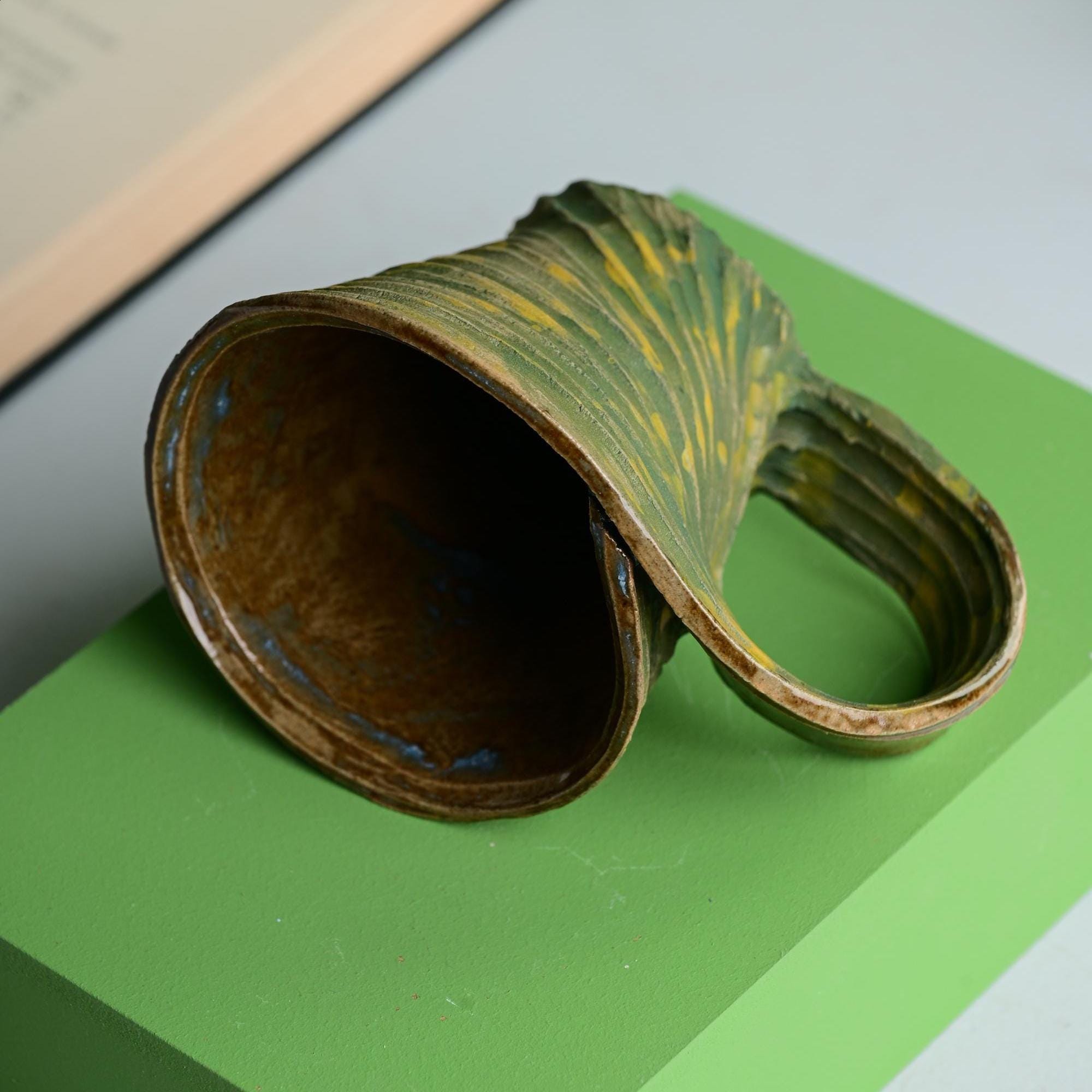 Mobius Twist Mug, Handmade Espresso Cup, Artisan Unique Sculptural Gift