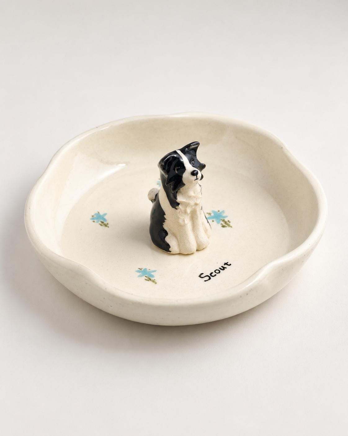 Custom Pet Ring Dish, Ceramic Jewelry Holder, Handmade Pet Figurine