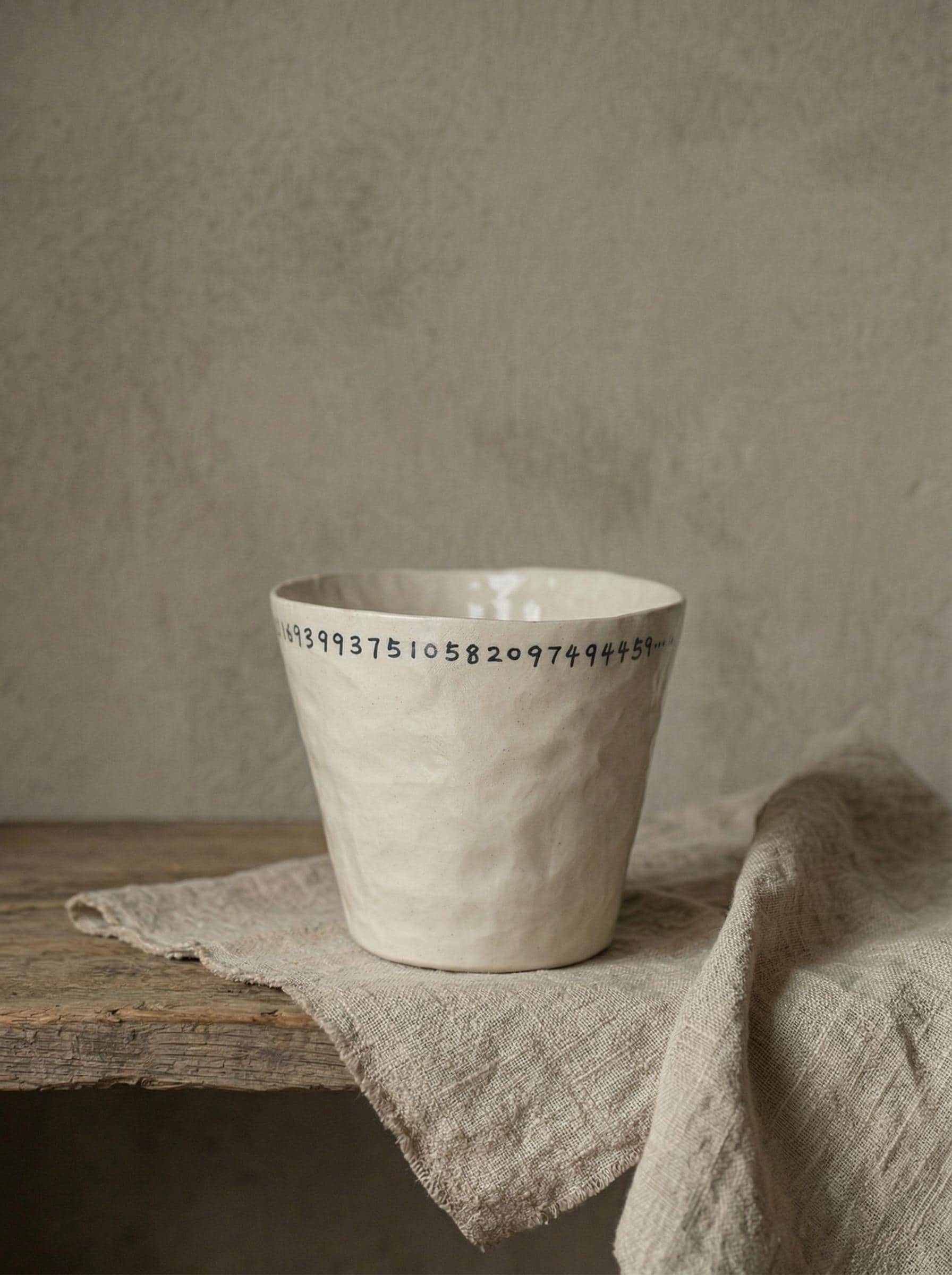 Handcrafted Mugs Pi Pinch Cup, Food Safe Glaze, Artisan Espresso Cup