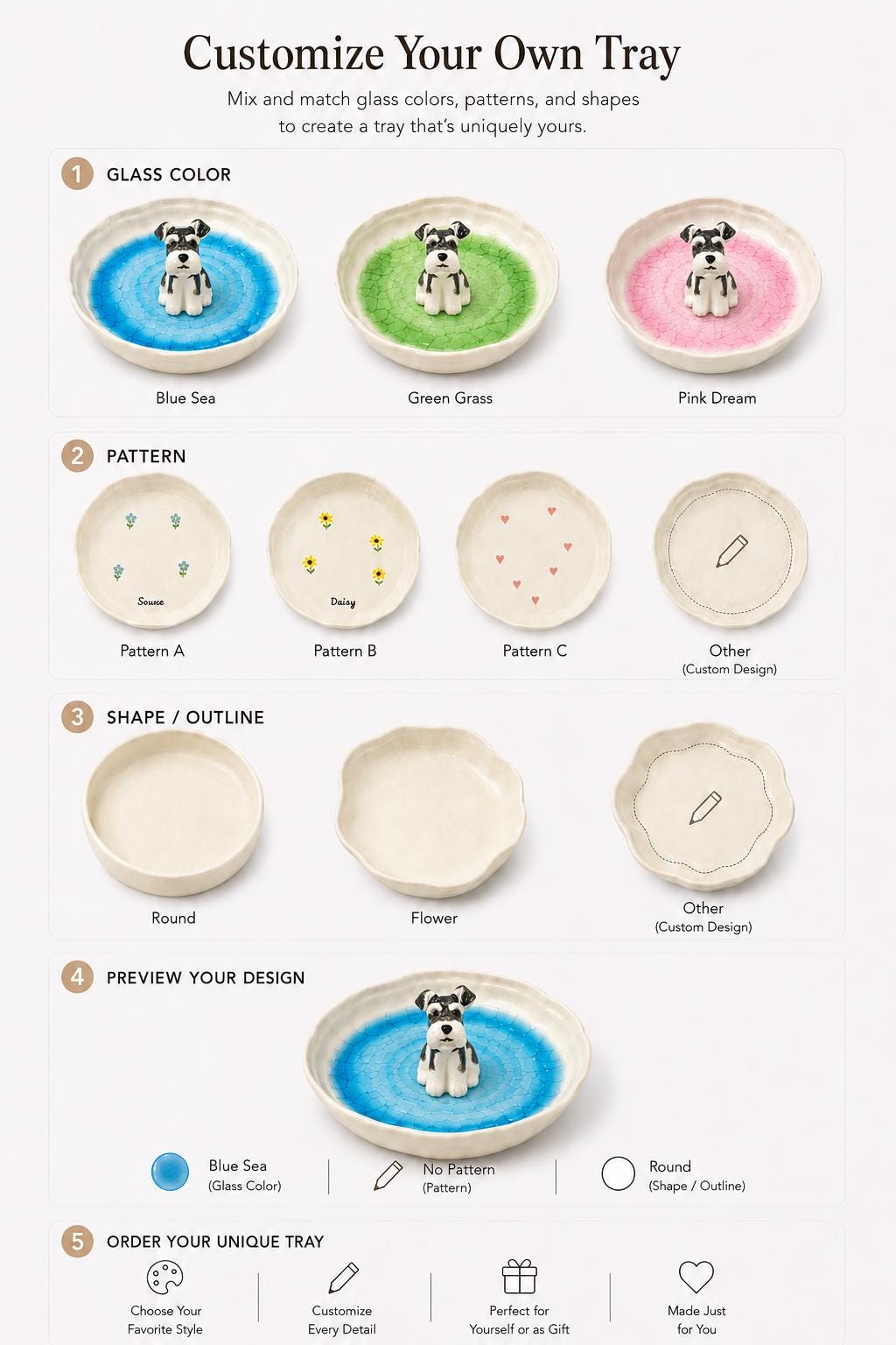 Custom Pet Ring Dish, Ceramic Jewelry Holder, Handmade Pet Figurine