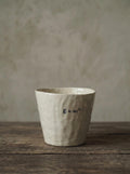 E=mc2 Handmade Ceramic Cup, Handleless Hand Pinched Pottery Tumbler, Relativity Science Gift Mug 200-500ml