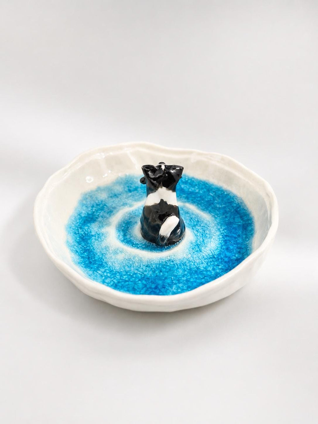 Custom Pet Ring Dish, Ceramic Jewelry Holder, Handmade Pet Figurine