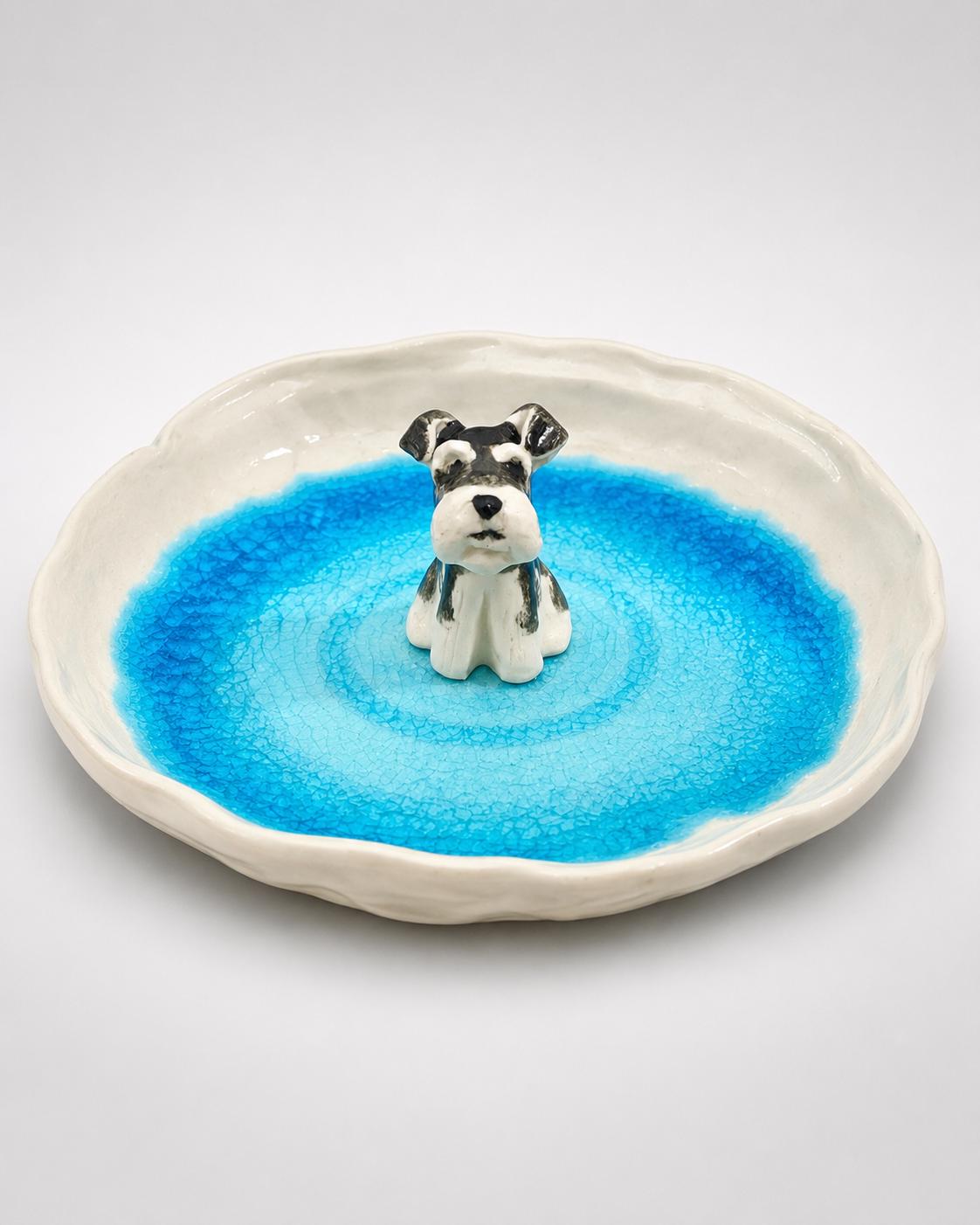 Custom Pet Ring Dish, Hand-Sculpted Ceramic Figurine Jewelry Tray