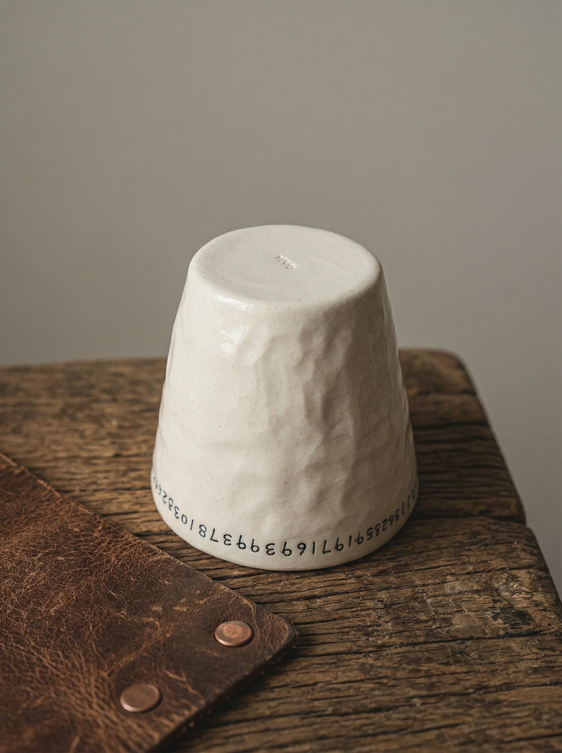 Handcrafted Mugs Pi Pinch Cup, Food Safe Glaze, Artisan Espresso Cup