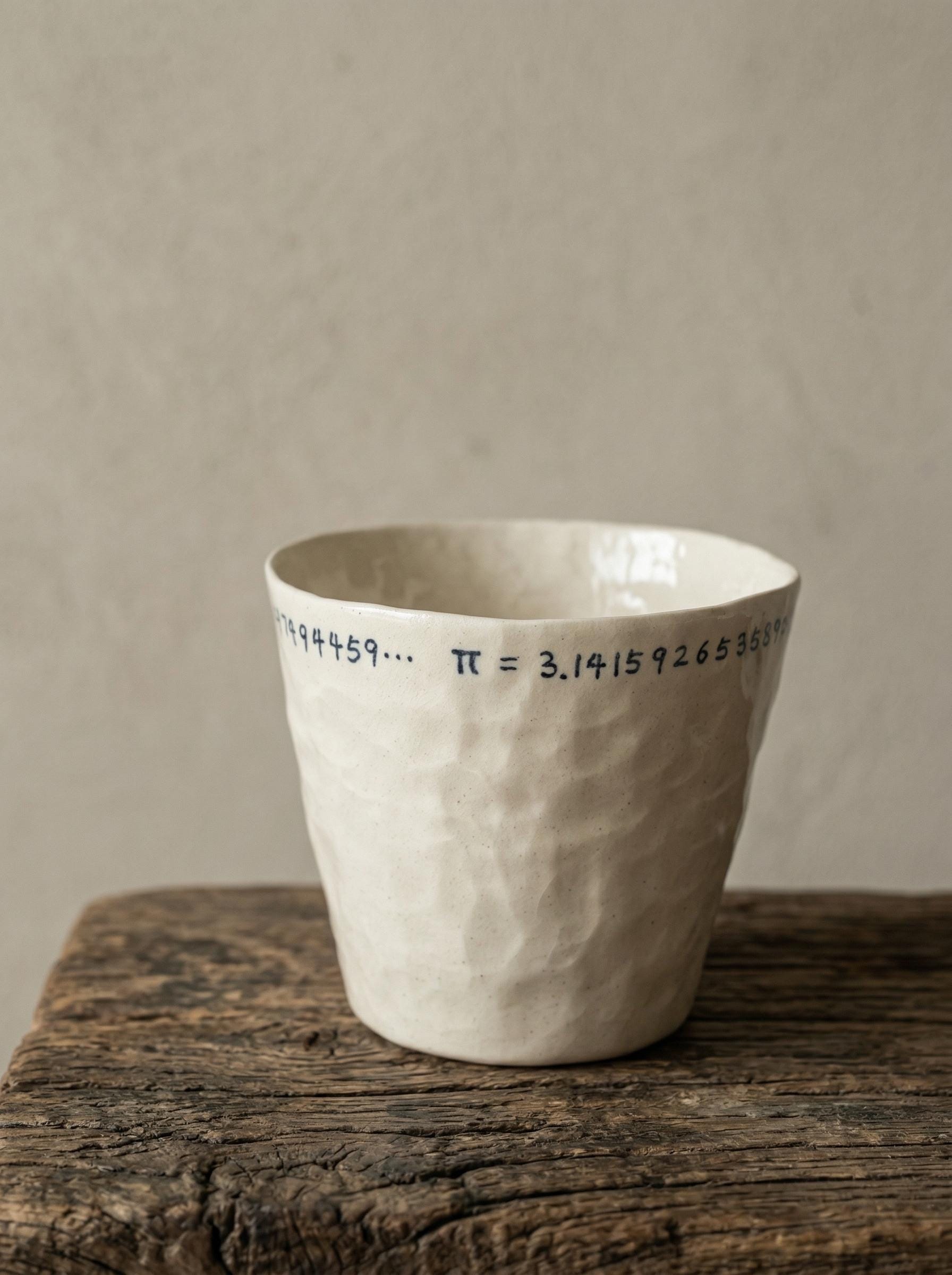 Handcrafted Mugs Pi Pinch Cup, Food Safe Glaze, Artisan Espresso Cup