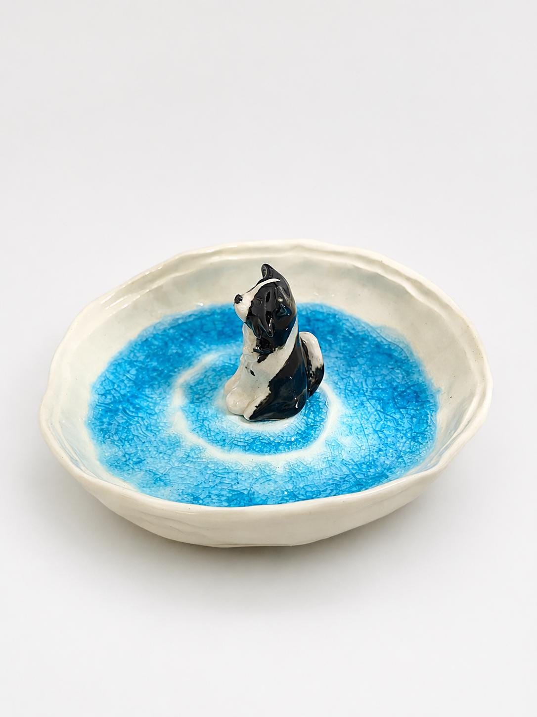Custom Pet Ring Dish, Ceramic Jewelry Holder, Handmade Pet Figurine