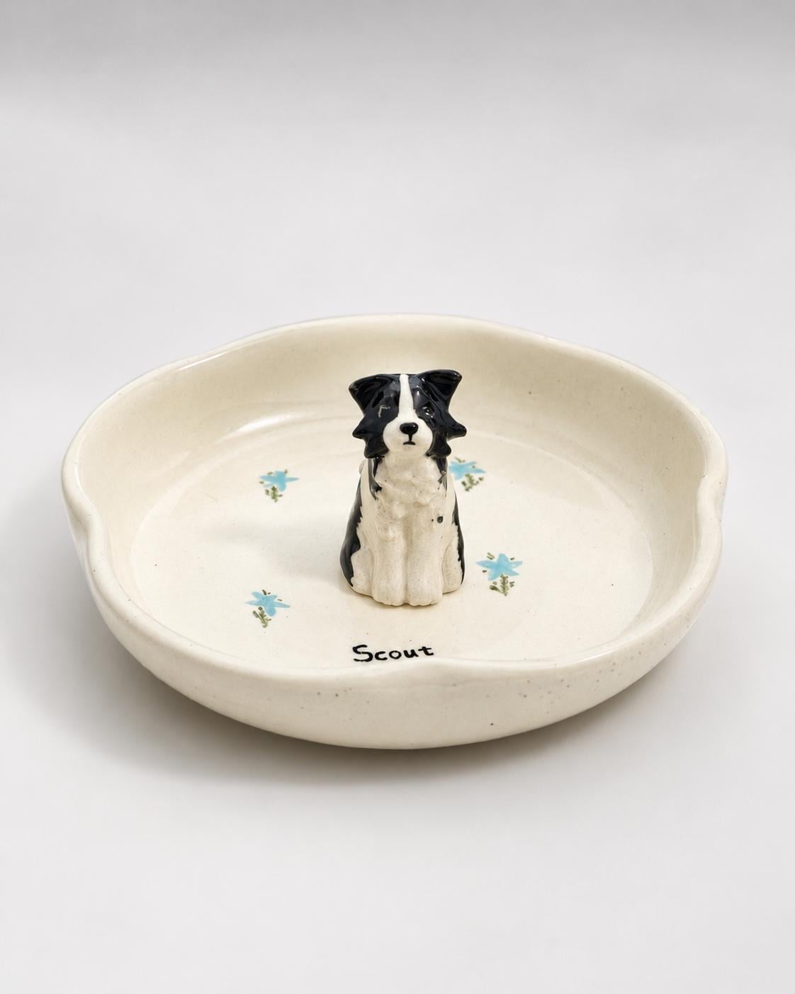 Custom Pet Ring Dish, Ceramic Jewelry Holder, Handmade Pet Figurine