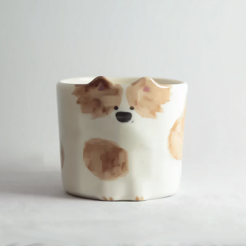 Custom Pet Portrait Mug – Handmade Ceramic Coffee&tea Cup, Dog & Cat Unique Birthday Gift