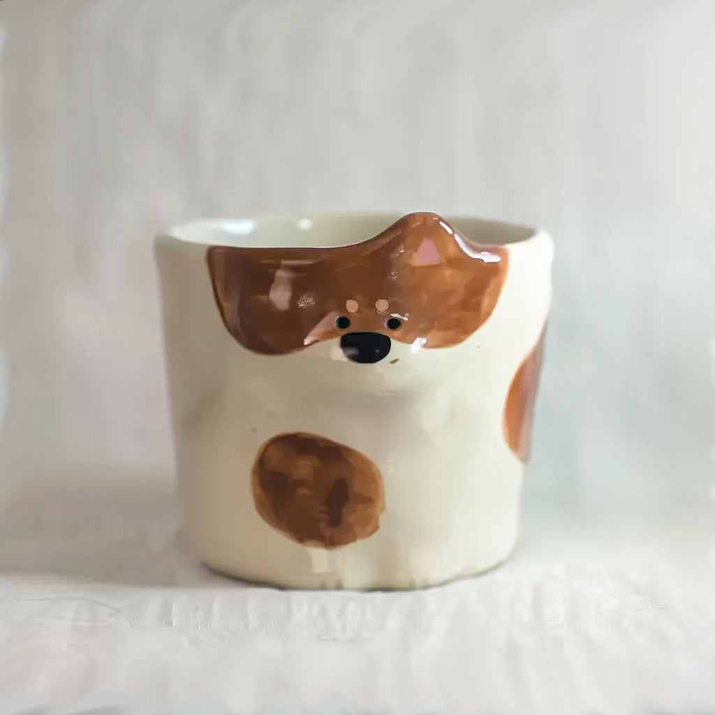 Custom Pet Portrait Mug – Handmade Ceramic Coffee&tea Cup, Dog & Cat Unique Birthday Gift