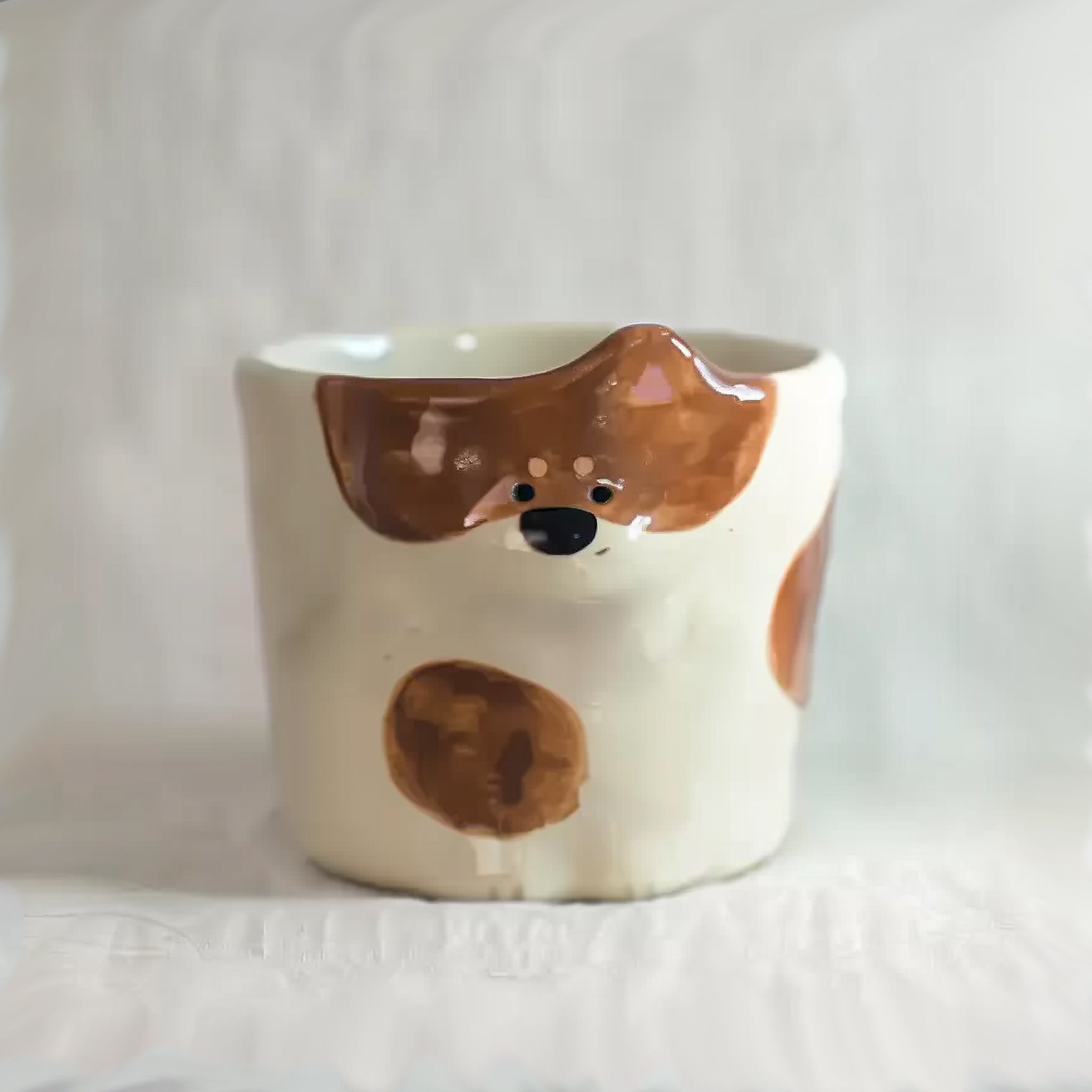 Custom Pet Portrait Mug – Handmade Ceramic Coffee&tea Cup, Dog & Cat Unique Birthday Gift