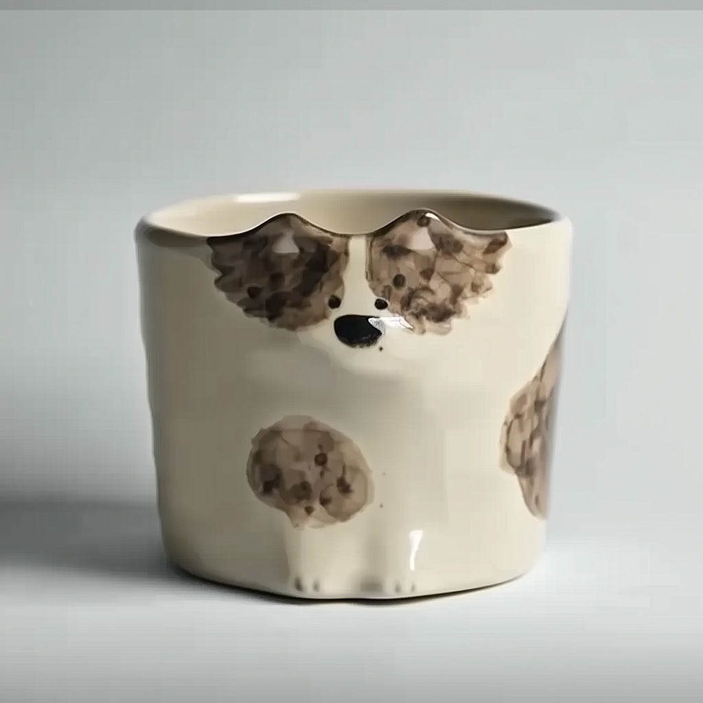 Custom Pet Portrait Mug – Handmade Ceramic Coffee&tea Cup, Dog & Cat Unique Birthday Gift