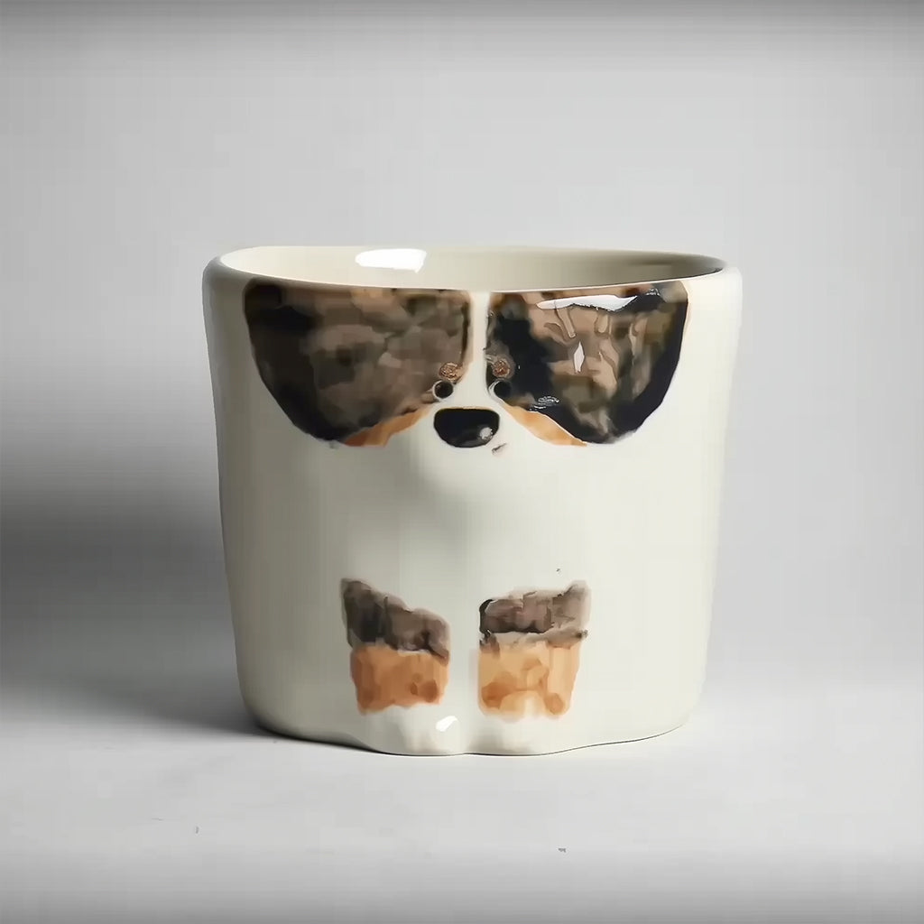 Custom Pet Portrait Mug – Handmade Ceramic Coffee&tea Cup, Dog & Cat Unique Birthday Gift
