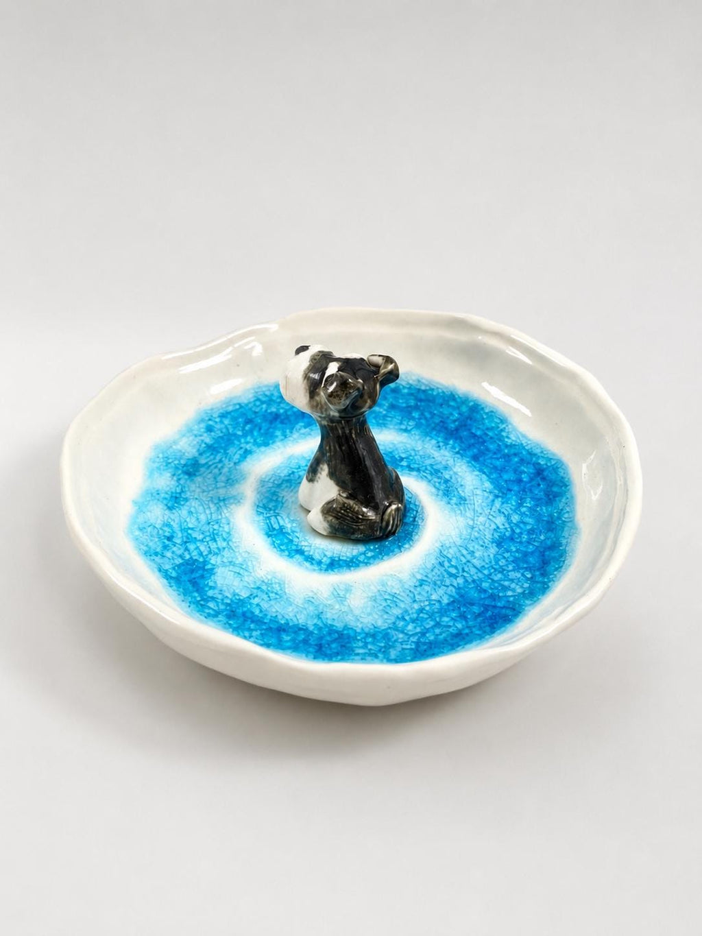 Custom Pet Ring Dish, Hand-Sculpted Ceramic Figurine Jewelry Tray