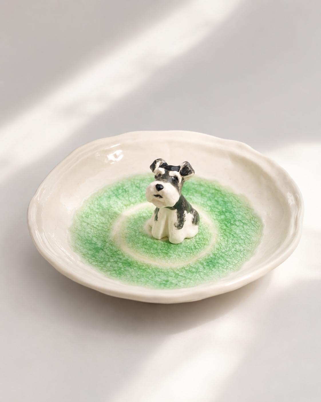 Custom Pet Ring Dish, Hand-Sculpted Ceramic Figurine Jewelry Tray