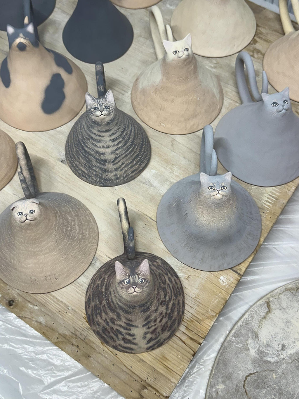 Custom Cat Portrait Ceramic Mug, Handmade 3D Sculpture Cup, Personalized Pet Coffee Mug