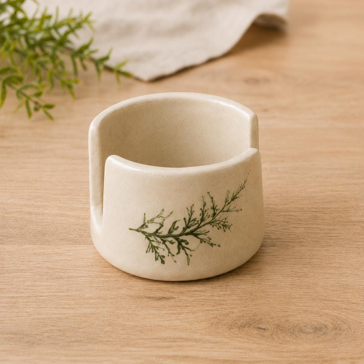 Handmade Lavender Ceramic Sponge Holder, Botanical Kitchen Sink Organizer, Rustic Cottage Decor