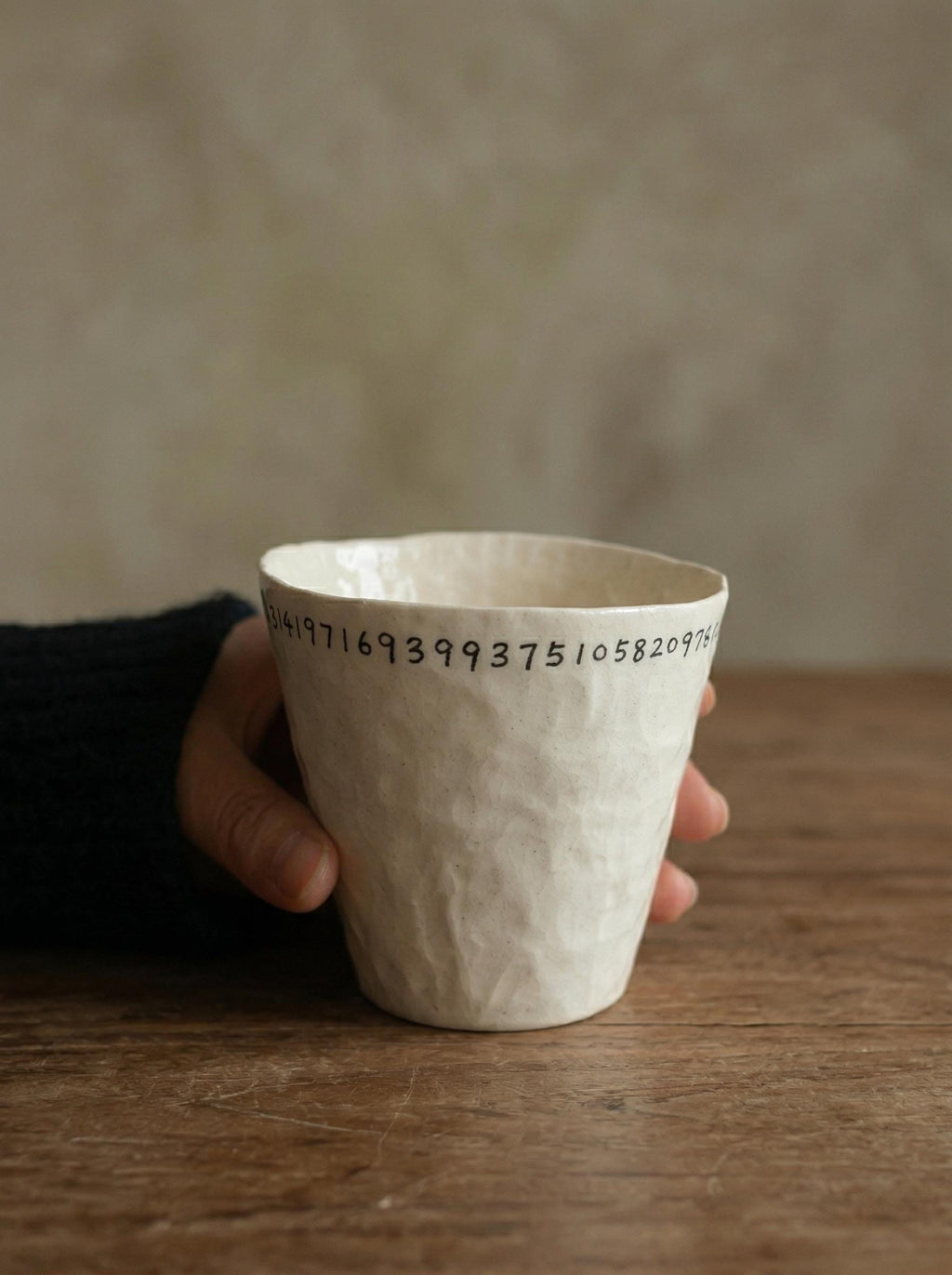 Handcrafted Mugs Pi Pinch Cup, Food Safe Glaze, Artisan Espresso Cup
